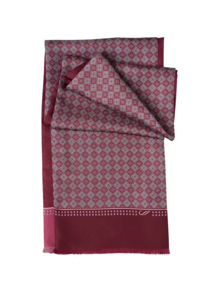 Pantaloni palazzo Elizabetta cu imagine roșu