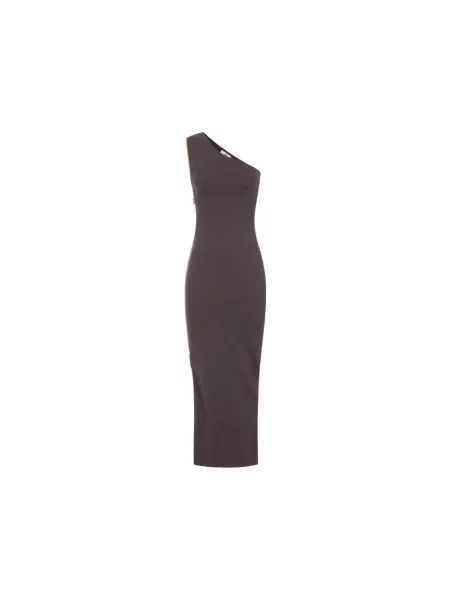 Sukienka maxi Elisabetta Franchi brązowa