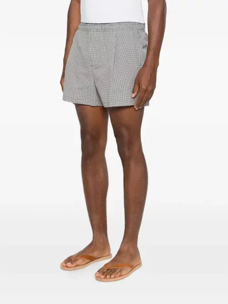 Карирани шорти Our Legacy черно