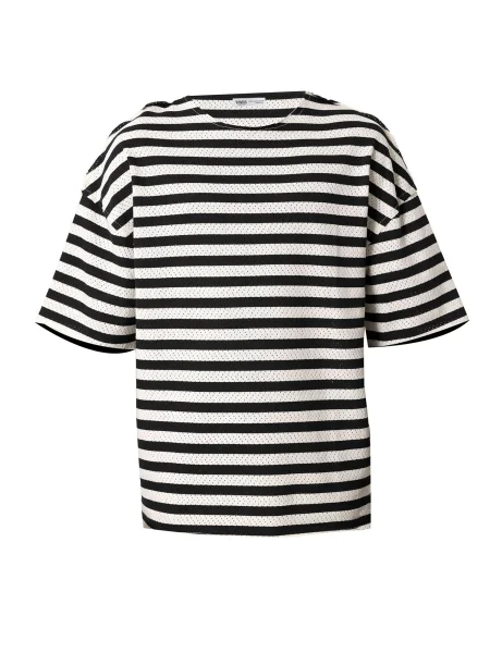 VAMOS CLO Tricou Fort Worth negru alb
