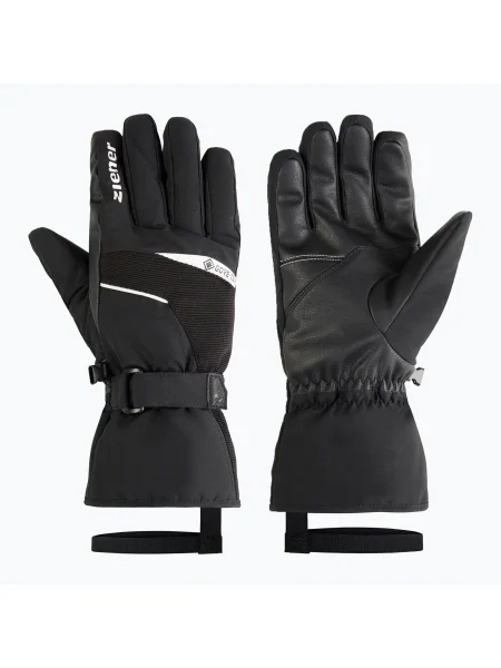 Гірськолижні рукавички ZIENER Galerius-Z GTX black/white білі