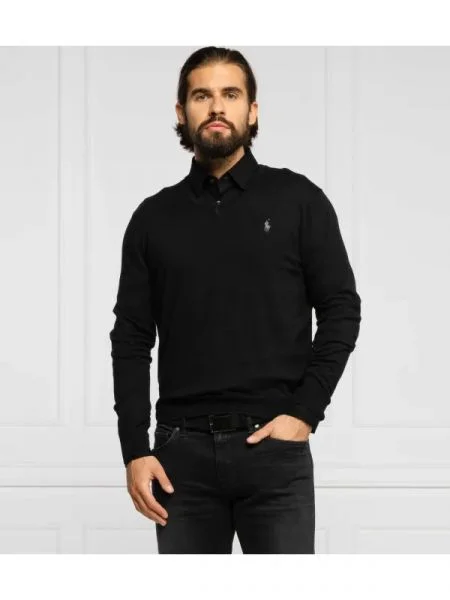POLO RALPH LAUREN Kötött pulóver fekete