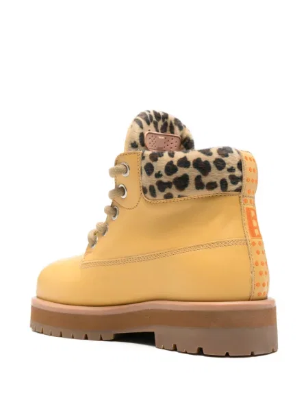 Туристически боти Pdf с връзки с принт с леопардов принт жълто