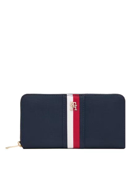 Novčanik Tommy Hilfiger Th Icon Lrg Za Nylon Corp Tamnoplava