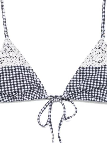 Krajkový top Frankies Bikinis modrý