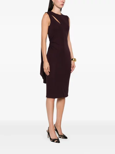 Rochie midi Tom Ford până la genunchi de costum violet