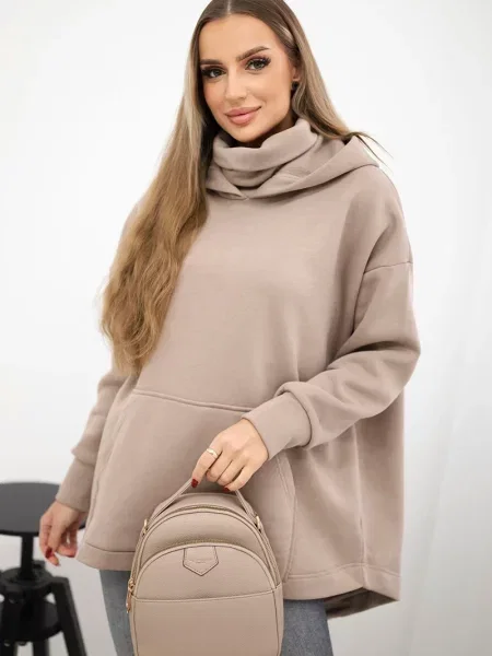 Bluza Kesi ocieplana beżowa