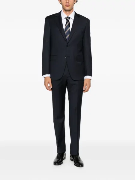 Costum Canali de lână albastru