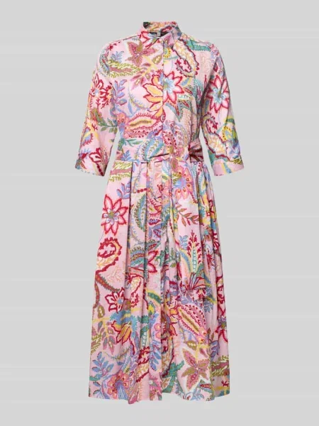 Sukienka koszulowa z wiązanym Milano Italy