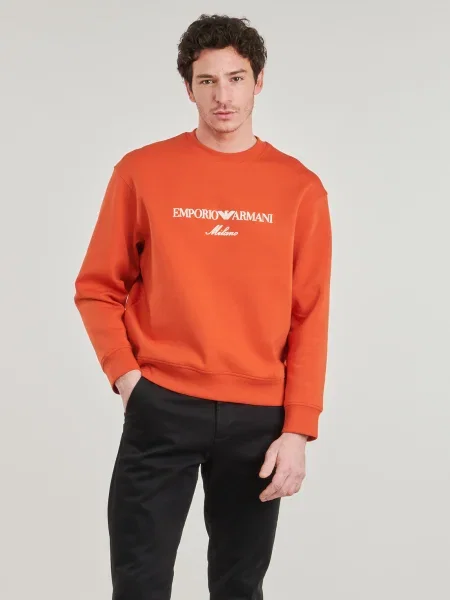 Mikina Emporio Armani oranžová
