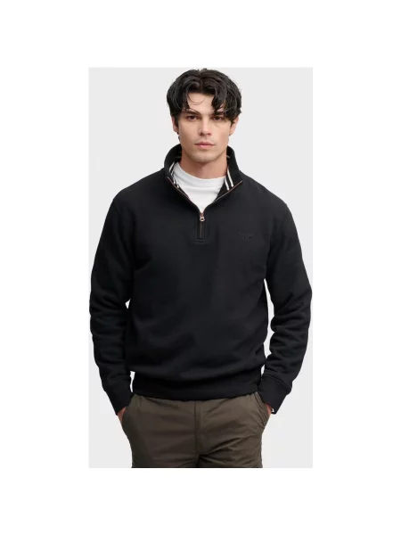 Bluza Superdry Essential Serif Logo Half Zip S czarny