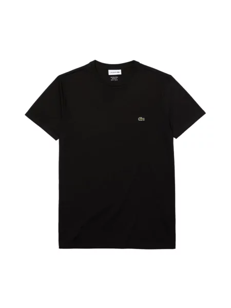 T-shirt z okrągłym dekoltem Lacoste czarna