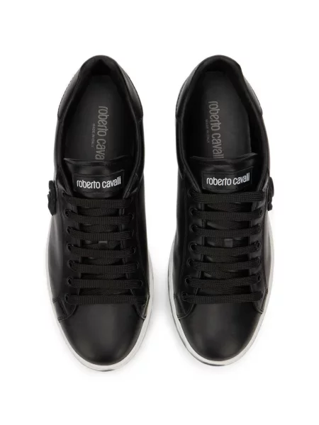 Sneakerși Roberto Cavalli din piele negru