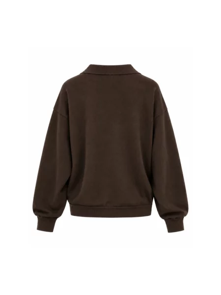 Bluza Akep wełniana z logo brązowa