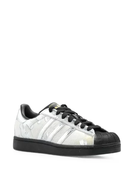Lung tricou Adidas cu imagine plasă alb