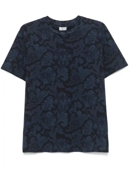 Tricou Etro cu imagine cu model paisley negru