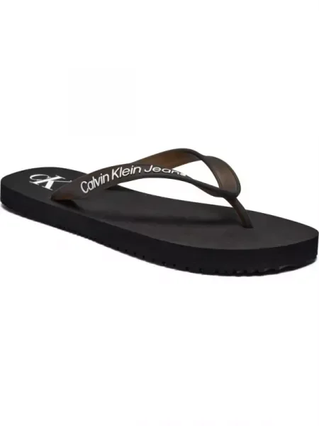 Șlapi Calvin Klein Jeans negru