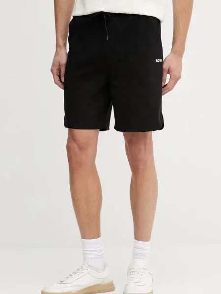 BOSS Green Pantaloni scurți bărbați negru