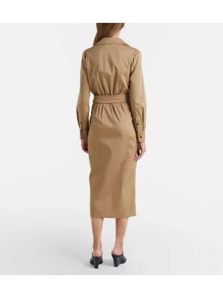 Rochie Max Mara din satin plic bej