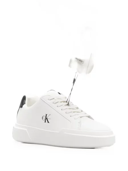 Bőr sneaker Calvin Klein nyomtatás fehér
