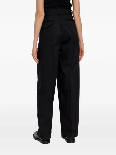 Pantaloni Dsquared2 de lână plisate negru