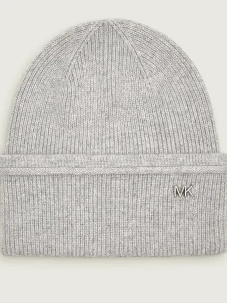 Michael Kors Căciulă cu adaos de lână gri