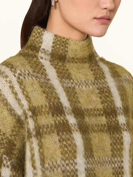 Darling Harbour Pletený Kardigan S Alpakou olive/offwhite khaki