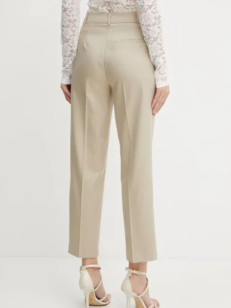 Kalhoty Morgan PLUX.F high waist PLUX.F béžová