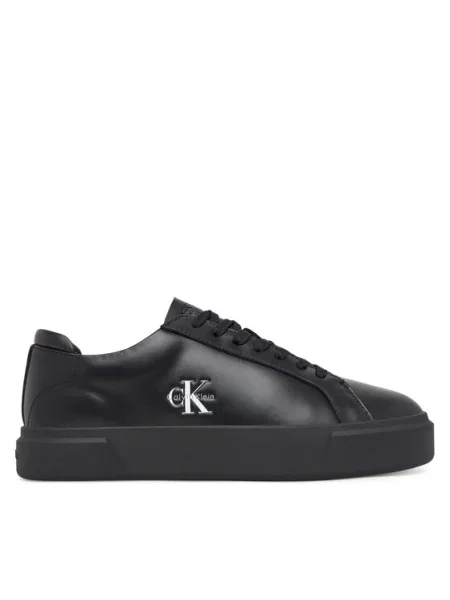 Calvin Klein Sneakers Basket Cupsole Laceup Lth Ml negru