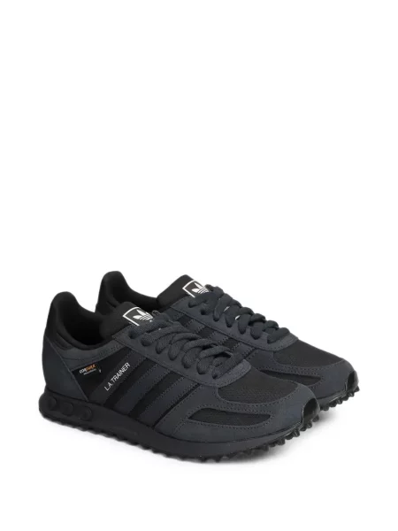 Sneakerși Adidas cu șireturi plasă negru