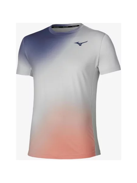 Koszulka damska Mizuno Tennis Graphic z krótkim rękawem chmura niebieska S biały