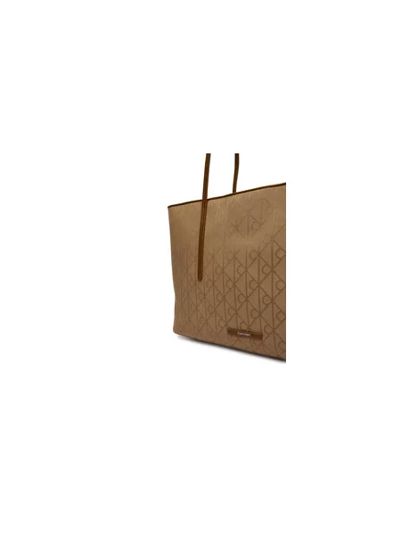 Calvin Klein Shopper torba pijesak / konjak
