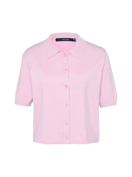 Vero Moda Tall Geacă tricotată VMHAPPYSHINE deschis roz