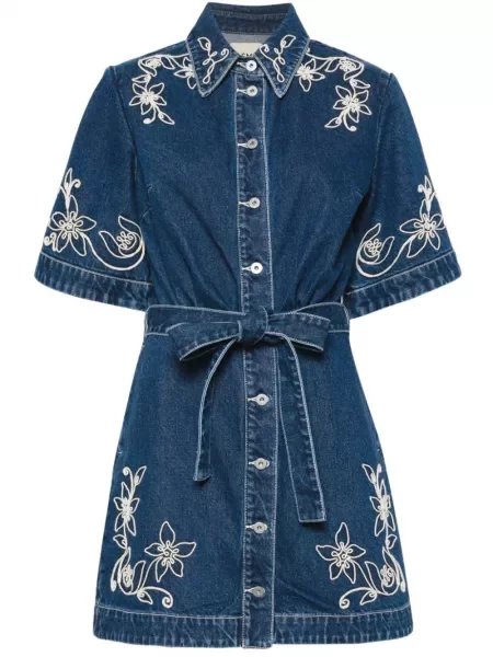 Sukienka Alemais garniturowa niebieska