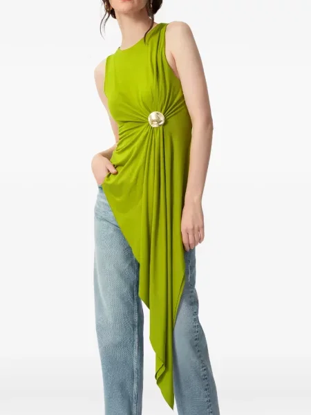 Top Concepto drapat verde