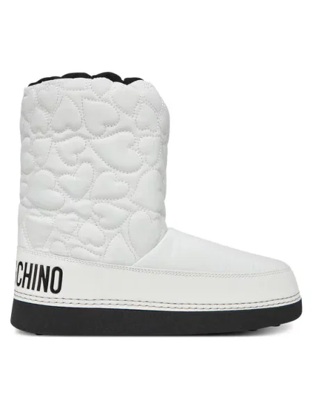 LOVE MOSCHINO Škornji za sneg bela