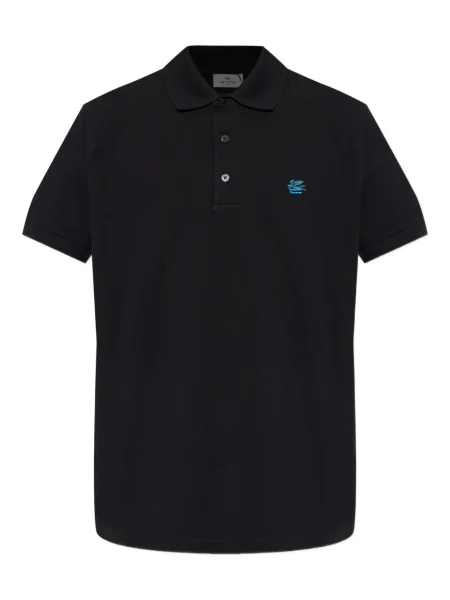 Polo Etro cu broderie negru