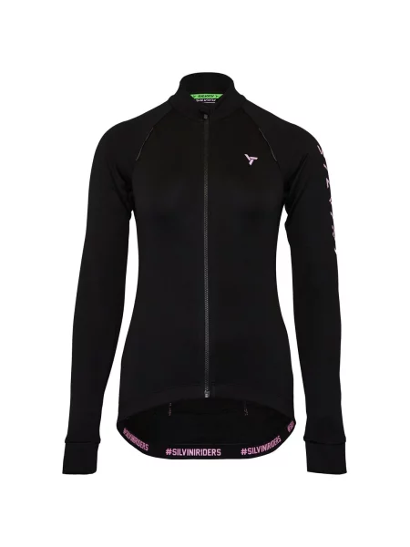 SILVINI Koszulka rowerowa z długim rękawem Jersey LAVERONA S czarna