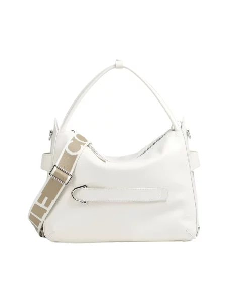 Torebka Coccinelle skórzana biała