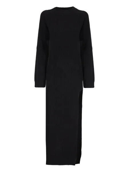 Rochie midi Laneus tricotate până la genunchi de costum negru