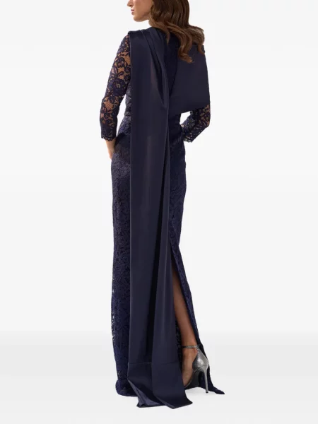 Rochie Silk Love & Lace de mătase albastru