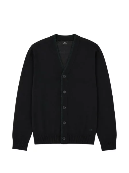 Cardigan Ps Paul Smith de lână negru