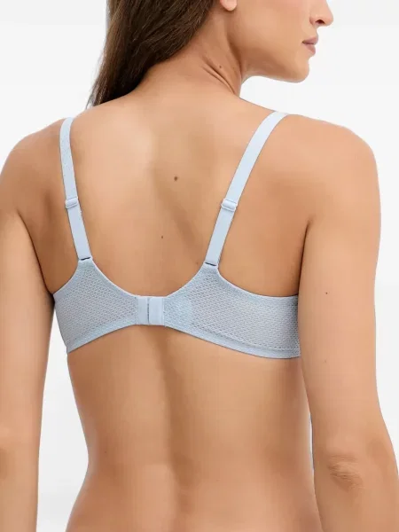 Sutien Chantelle cu model floral plasă albastru