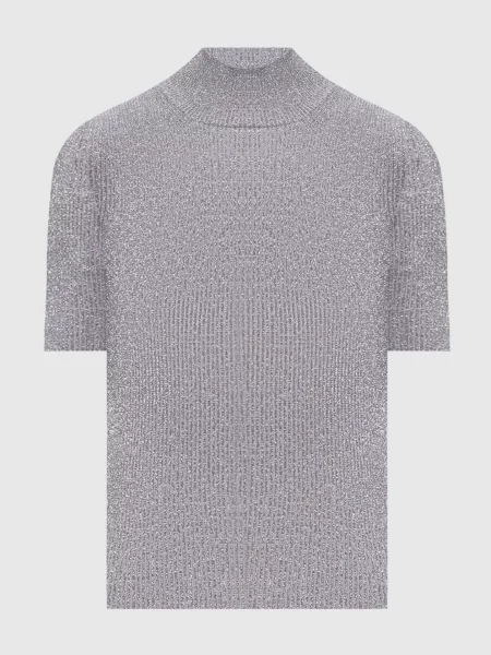 Топ в рубчик з люрексом Missoni сірий