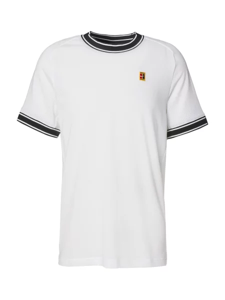 NIKE Funkcionalna majica HERITAGE rumena / rdeča / črna bela