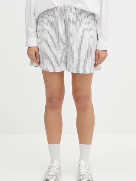 Σορτς Sporty & Rich ραβδωτό μεταξωτό ύφασμα μπλε