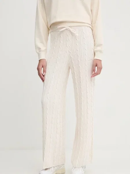 Legginsy Adidas Originals beżowe