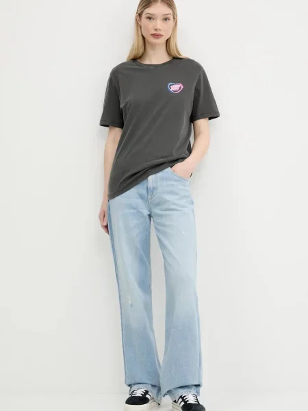 Tommy Jeans kratka majica siva
