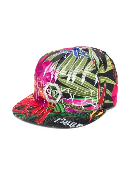 Czapka z daszkiem dziecięca Philipp Plein czarna