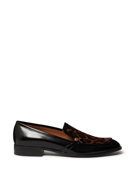 Pantofi loafer Stella Mccartney cu imagine cu model leopard negru